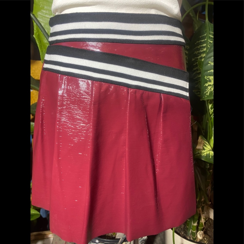 BCBGeneration Faux Leather Pleated Mini